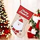 MIJOMA 3-teiliges Set Weihnachtsstrümpfe - Nikolausstrumpf und Nikolausstiefel zum Befüllen und Aufhängen, Geschenkbeutel und Weihnachtsdekoration, 40cm, Jute & Filz, Rentier, Santa und Schneemann