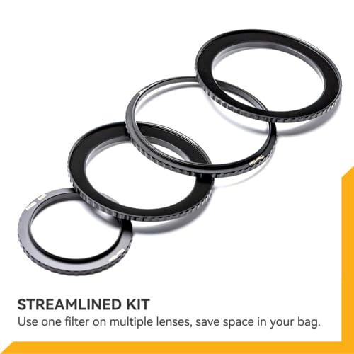 Anillo Adaptador NiSi Brass Pro de 49 mm a 58 mm, Paso Superior para Filtros de Lente, Aleación de Latón con Acabado Mate Negro para Reducir Reflejos, Fresado CNC para Instalación Suave miniatura 5