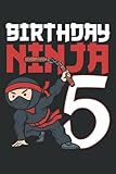 5th birthday ninja i m 5 years old bday party best boy: hearts journal: 6 x 9, 120 pages, lined for memo diary journal, memo diary subject notebooks planner for travelers, students, office.