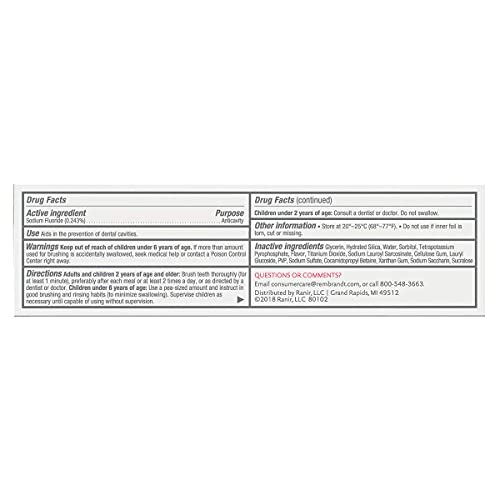 Rembrandt Intense Stain Toothpaste, Mint, 3 Ounce, 2-pack – Ansicht 4