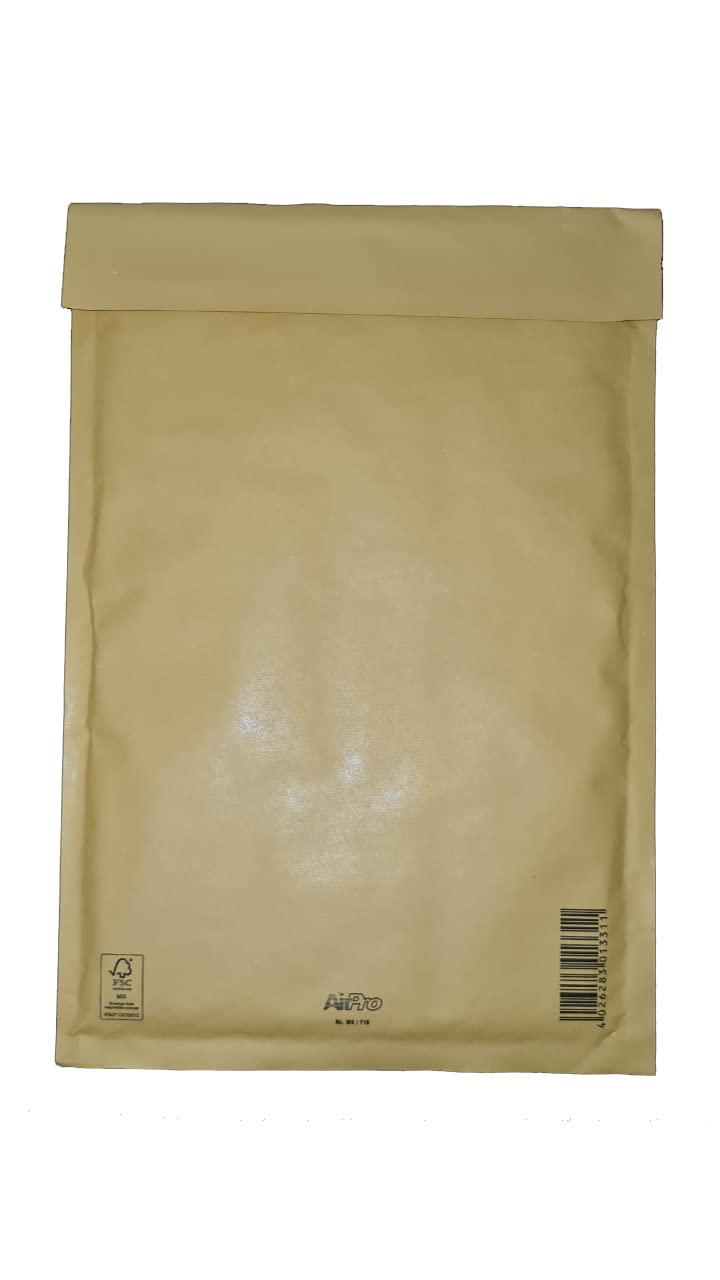 50 Bubble Mailers | Padded Envelopes Gold/Manilla | Safety Security Peal and Seal Bubble Wrap Lined Envelopes | Eco Friendly Premium Quality (G1-120 x 175mm)