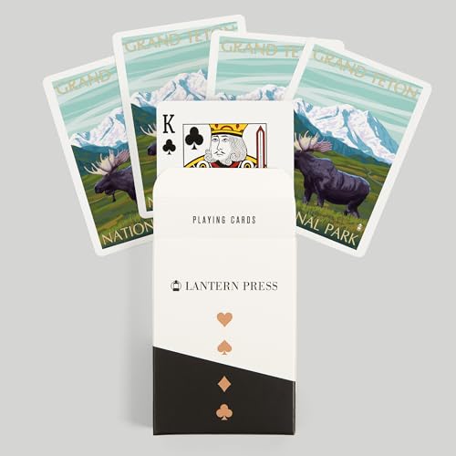 Baraja de Póker Grand Teton National Park con 52 Cartas miniatura 6