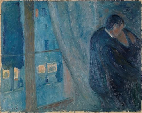Tableaux Graffiti Art Mural le Baiser d'Edvard Munch 60x90cm