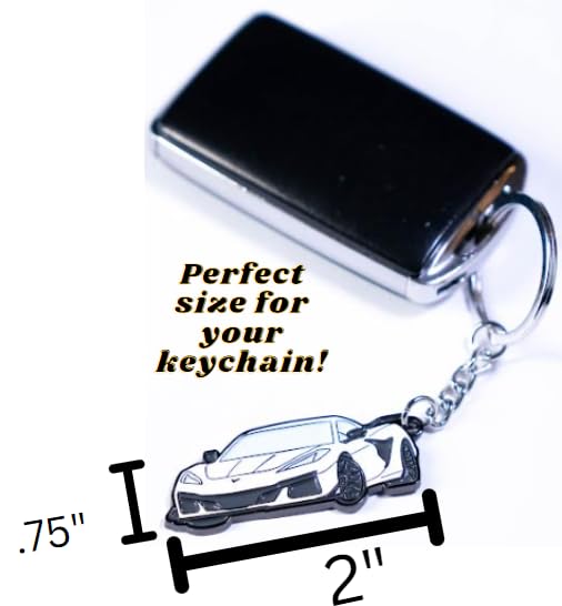 Image of Metal Keychain - Corvette C8 Accessory Gift
