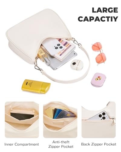 CHOLISS Small Crescent Shoulder Bag for Women, Nylon Crossbody Bags for Women Trendy, Everyday Bag with Adjustable Straps4