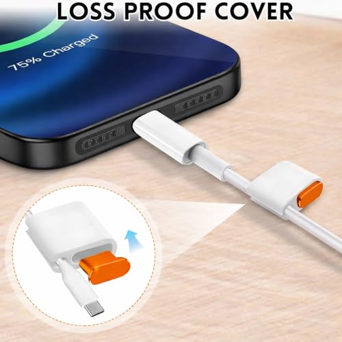 Image of Mizi USB C Dust Plug for iPhone 17 Pro Max (4 Pack) - Charging Port & Speaker Port Protector, Complete Cleaning & Maintenance Accessories - Orange