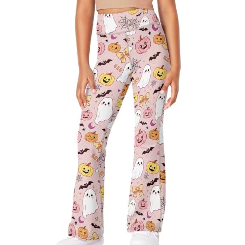 Image of Girls Flare Leggings Cute Bell Bottoms for Teen Girls Wide Leg Sweatpants for 5-14 T