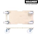 WAGNER Transporthilfe MM 1326 I 59 x 29 x 13,5 cm - Tragkraft 400 kg - ideal für Unhandliches, Geräte & Möbel I 3 Griffmulden I bestens beweglich I FSC®-zertifiziert - 20132601