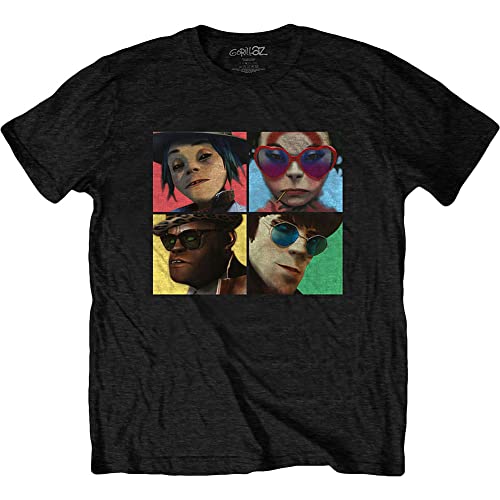 Image of Gorillaz T Shirt Humanz Band Logo Official Mens Black L