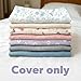 FUNUPUP Muslin Baby Lounger Cover Only Compatible with Snuggle Me Lounger, Infant Lounger Pillow Cover for Newborn, Removable Newborn Lounger Cover for Boys and Girls, Only Cover, Blue