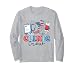 Retro Clinic Crew American Flag Fireworks Nurse 4th Of July Long Sleeve T-Shirt