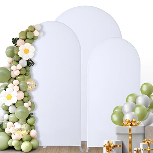Chiara Bogenhintergrund-Abdeckung, Set Mit 2 Stück, Spandex, Doppelseitig Für Hochzeiten & Partys