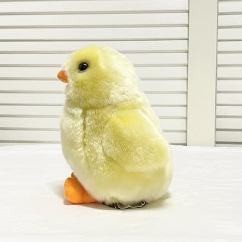 Poussin en peluche jaune et douce pour enfant de 30cm - 3