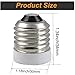 TWDRTDD FINELED 3-Pack E26 to E17 Socket Adapter,Medium Screw E26 to Intermediate Base E17 Light Bulb Socket Adapter Converter Reducer