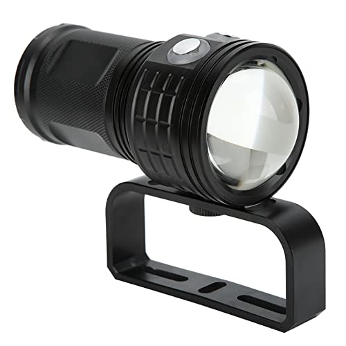 QX3 400LM Waterproof LED Flashlight COB Underwater 100M Photo Video Dive Fill Light Torch (Black)