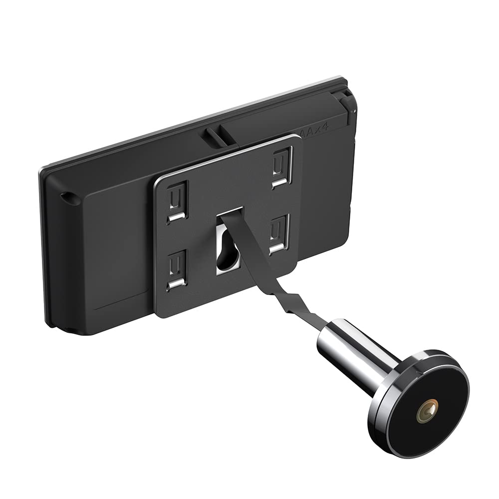 BuyWeek Mirilla electrónica para puerta digital, pantalla LCD de 3,5 pulgadas, aleación de zinc de 120 grados, para el hogar, la oficina, sin visión nocturna