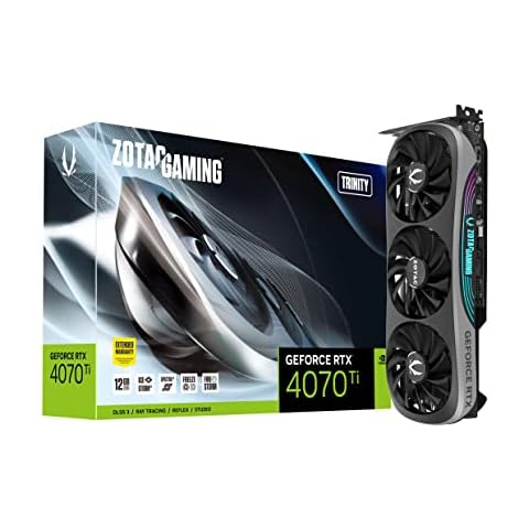 Zotac Gaming GeForce RTX 4070 Ti Trinity DLSS 3 12GB GDDR6X 192-bit 21 Gbps PCIE 4.0 Gaming Grafikkarte Cover