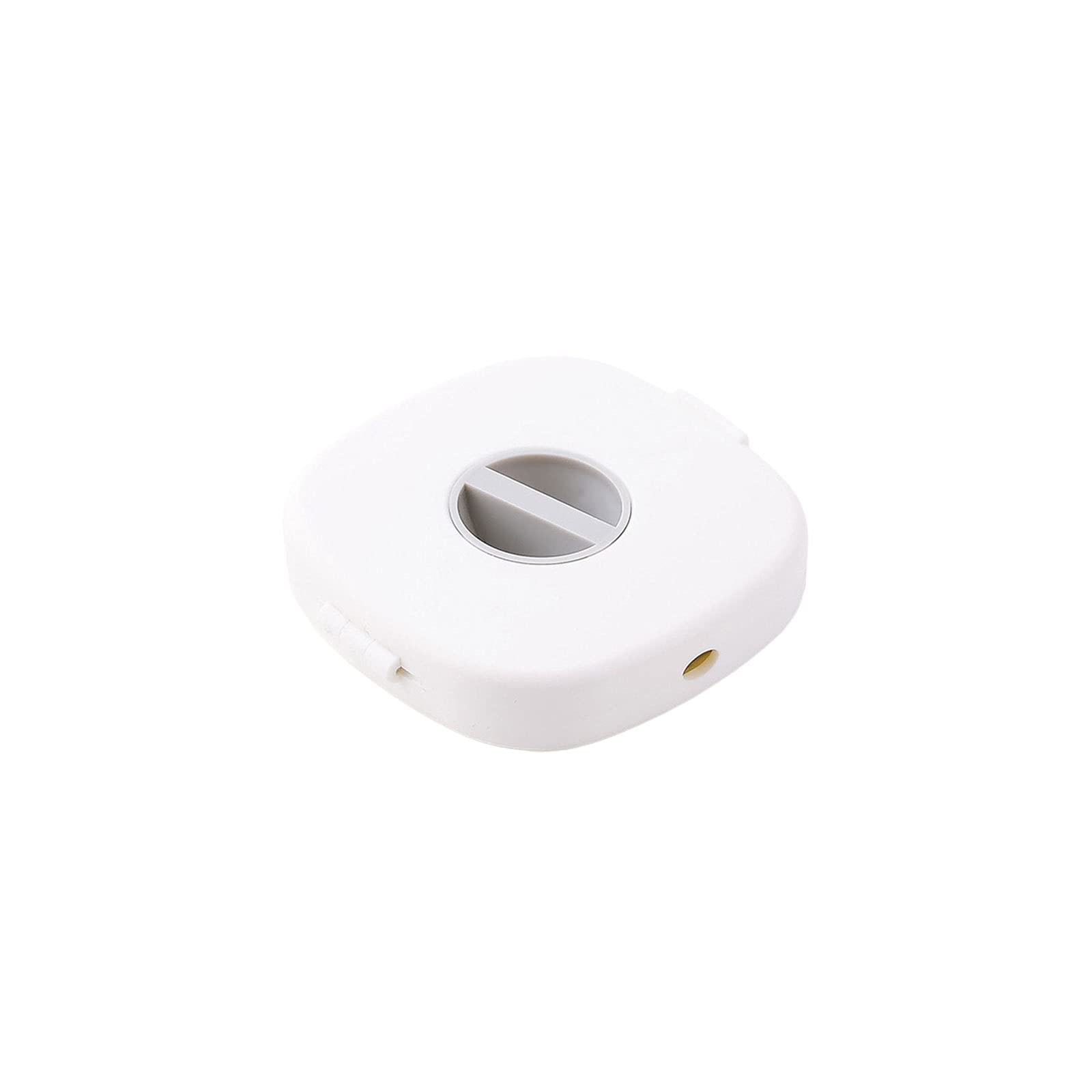 JINGYAN Storage Boxes Multifunctional Mini Portable Earphone Storage Box Data Cable Charging Rotary Winder(White)