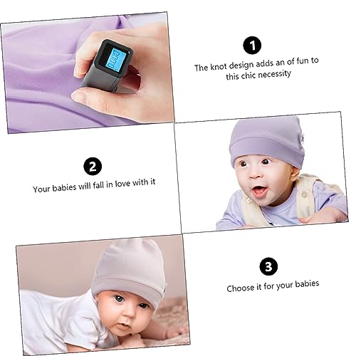 FRCOLOR 3Pcs Newborn Cotton Hats Breathable and Elastic Beanie Caps for Boys for Boy Girl and for Delicate Skin2