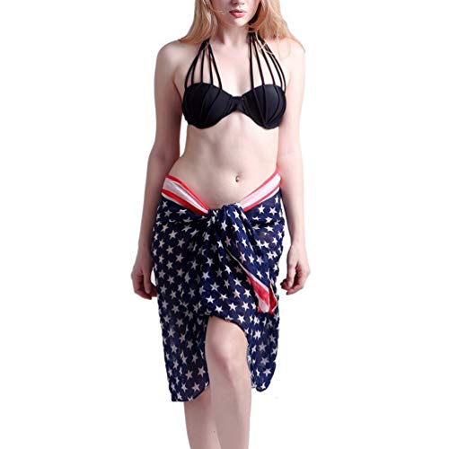 Tendycoco Fashion Scarf For Women Lightweight 4Th Of July Accessories American Flag Scarf Multifunctional #TOP6