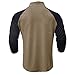 Muscularfit Men's Athletic Shirts Big and Tall Shirts for Men 2023 Fashion Long Sleeve Quarter Zip Henley Shirt Casual Solid Sport Pullover Sweater Short Sleeve Summer Spring Khaki XL