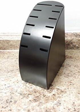 Zitech Black Wooden Knife Storage Block