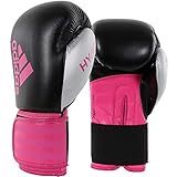 adidas Hybrid 100 Dynamic Fit Handschuhe, Schwarz (Black/Shock Pink), Gr. 10 oz