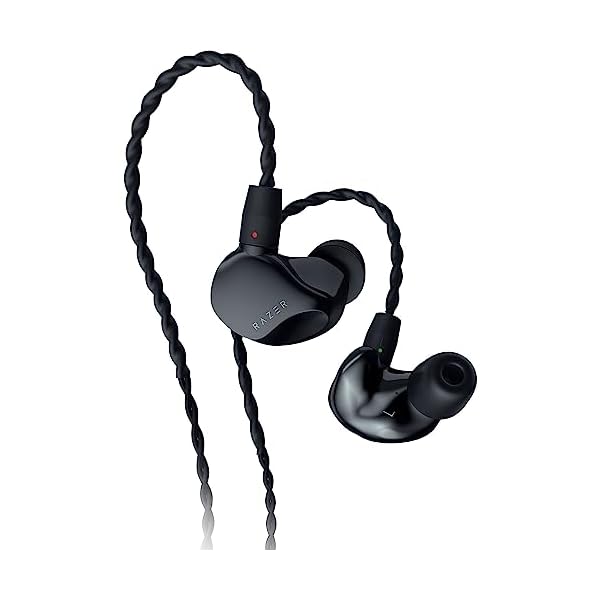 Razer-Moray-in-Ear-Monitor-for-Streaming-Hybrid-Dual-Driver-Acoustic-Design-Ergonomic-Low-Profile-Shape-Passive-Noice-Isolation-Braided-Over-Ear-Wires-Custom-Ear-Tips-Carrying-Case-Black Razer-Moray-in-Ear-Monitor-for-Streaming-Hybrid-Dual-Driver-Acoustic-Design-Ergonomic-Low-Profile-Shape-Passive-Noice-Isolation-Braided-Over-Ear-Wires-Custom-Ear-Tips-Carrying-Case-Black