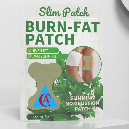 CHOUDHARY ACUPRESSURE Wormwood Burn-FAT Slimming Arm slim patch Moxibustion Patch For Arm Fat Burning Weight Loss Stickers Cellulite Removal Body Massage Shaping Care Herbal Plaster (10patch(1box))