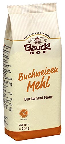 Bauckhof Bio Bauck Bio Buchweizenmehl, Vollkorn, glutenfrei (12 x 500 gr)