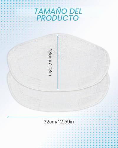 Miniatura 7 de Keepow 8 Paños Para Polti Vaporetto Paeu0332, Compatibles Con Polti Vaporetto Sv440 Double, Sv450, Sv460, Smart 100 T, Smart 120, Paños De Microfibra Reutilizables Para Diferentes Tipos De Suelos