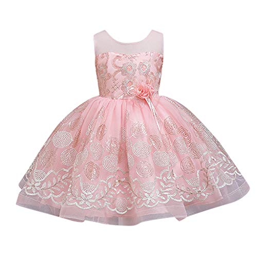 For Sale! Rishine Newborn Girls Sleeveless Sequin Pleated Princess Dress Wedding Party Evening Tutu ...