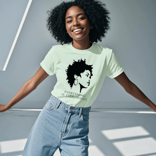 Image of Black History Shirts Black Graphic tees for Men and Women, Magic Fashion Afro American Natural Hair Vintage Melanin T-Shirts