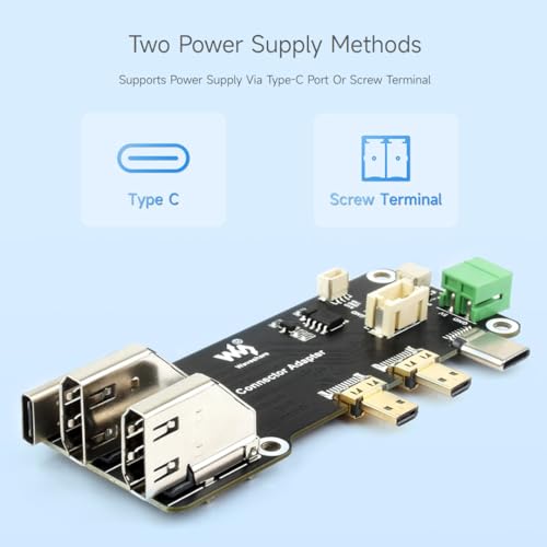 Adaptador multifuncional Micro HDMI a HDMI waveshare miniatura 6