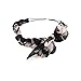 Produktbild Qinlee Stirnband Blumenmuster Haarbänder Haar Accessoires Frisuren Haar Band Gestylten Haaren Yoga Sport Kopftuch Mädchen Outdoor Sport Modegeschenk (Schwarz)