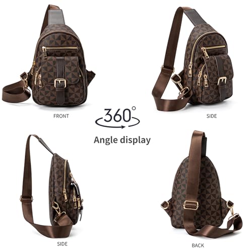 Image of Crossbody Sling Bag for Women & Men | Trendy Checkered, Fanny Pack, Waist Bag, Travel, Festival & Daily Commute