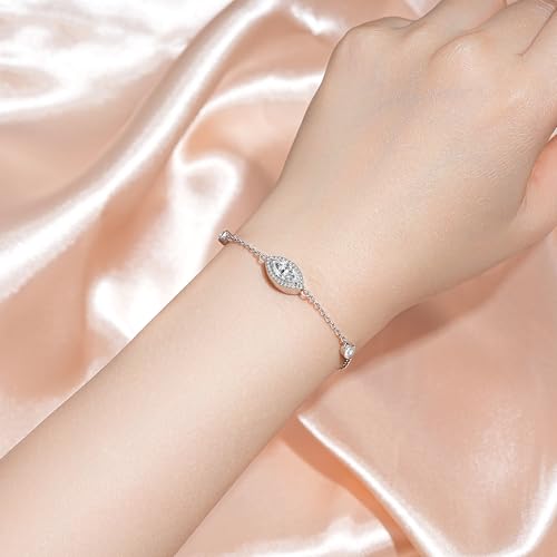 Urn Bracelet for Ashes for Women 925 Sterling Silver - Cremation Paved Oval Cubic Zircon/Opal/Infinity Heart Rose Gold Memorial Jewelry Bereavement Keepsake Locket Gifts for Loss of A Loved One2