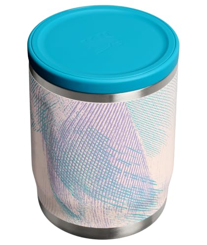 Image of STANLEY Adventure To-Go Food Jar 18 oz | Vacuum Insulated Food Container | Wide Mouth Screw On Lid | Packable for Travel | Stainless Steel with Leakproof Lid | BPA-Free | Sea Glass Plume