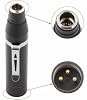Mini 3 Pin XLR 48V Phantom Power Adapter Converter for AKG Condenser Lavalier Mic #2