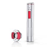 Famili FM700WR Rechargeable Cordless Electric Wine Bottle Opener with Foil Cutter, Opens up to 180 bottles with one charge, Pearl White