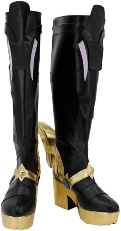 High Heel Boots for Game Genshin Impact Il Dottore Cosplay Shoes Halloween Outfit Women Men Role Play