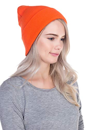 Image of Top Level Beanie Men Women - Unisex Cuffed Plain Skull Knit Hat Cap