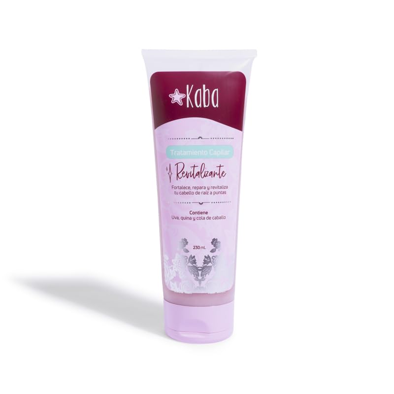 Kaba - Tratamiento revitalizante para el cabello con uvas, cinchona y cola de caballo para un cabello más grueso y completo, tratamiento hidratante