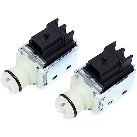OSKYUO 4L60E 4L65E 4L70E Automatic Transmission Shift Solenoid Valve 24230298 2PCS Kit A 1-2 And B 2-3 Compatible with Chevrolet Avalanche C1500 Colorado GMC Buick Cadillac Escalade H3 Pontiac Cover