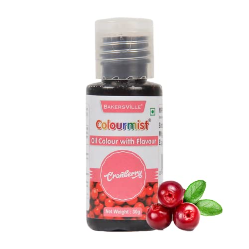Colourmist Oil Colour With Flavour (Cranberry), 30Gram | Chocolate Oil Cranberry Flavour with Cranberry Colour | Chocolate Oil Cranberry Emulsion |, 30Gram (B09MQV22YX) Amazon Price History, Amazon Price Tracker