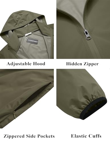 COOFANDY-Mens-Packable-Rain-Jacket-Lightweight-Waterproof-Raincoat-with-Hood-Outdoor-Running-Hiking-Cycling