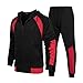 WENZHOU Herren Joggingsuit aus Baumwolle Freizeitanzug Trainingsanzug Hausanzug Herren Jogginganzug Männer Sportanzug Fitness Outfit Streetwear Tracksuit Jogginghose Hoodie-Sporthose Sportkleidung