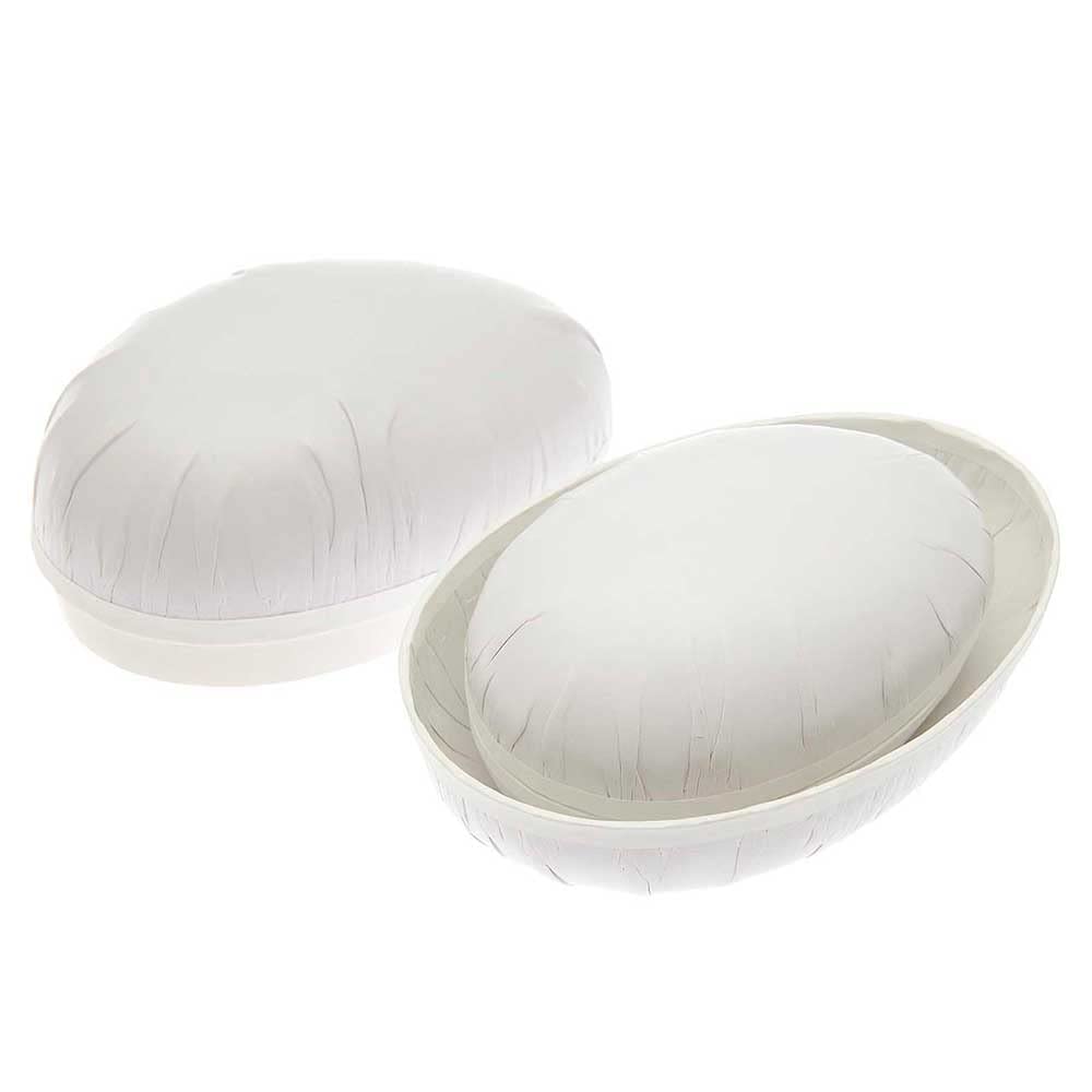 Crafty Capers White Paper Mache Easter Eggs To Decorate | Three Pack | Two-Part | 9, 12 & 15Cm