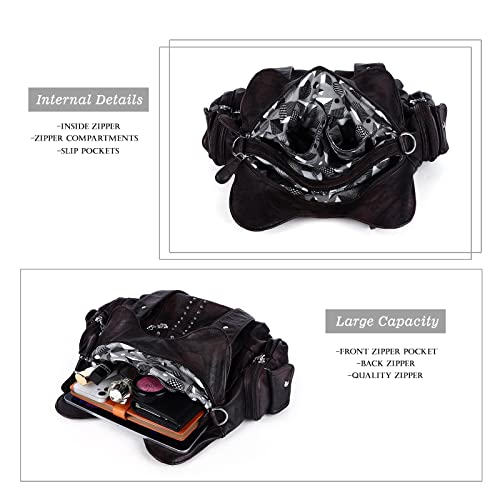 Image of Angel Kiss Purses for Women Soft PU Leather Large Hobo Bags for Women Shoulder Bag | Soft