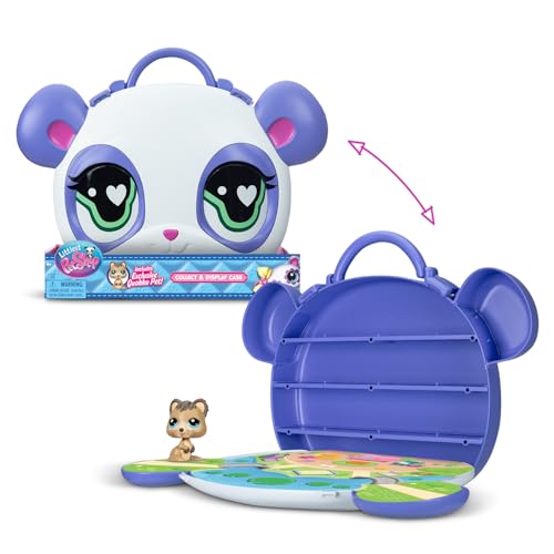Littlest Pet Shop – Boîte de Collection et d’Exposition Display Case – 1 Petshop Rare + Boîte de Rangement + Code Roblox – Mini-Figurines Animaux à...
